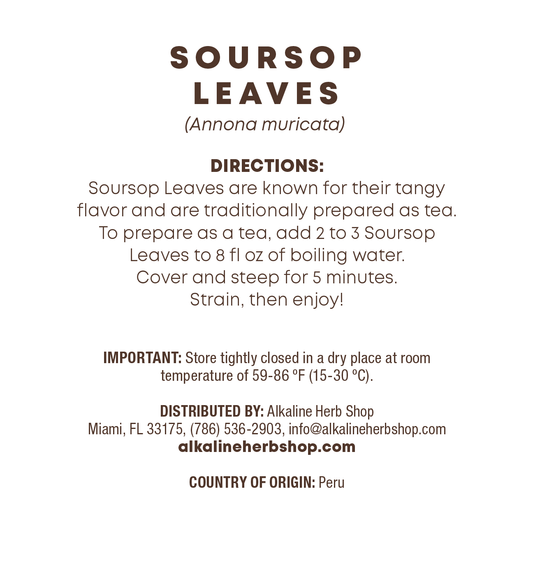 Just Herbs: Soursop Leaves