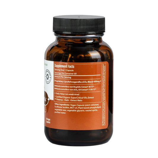 LipoAshwagandha™ | Supercritical Extract of Ashwagandha in Liposomal Form (60 vegan capsules)