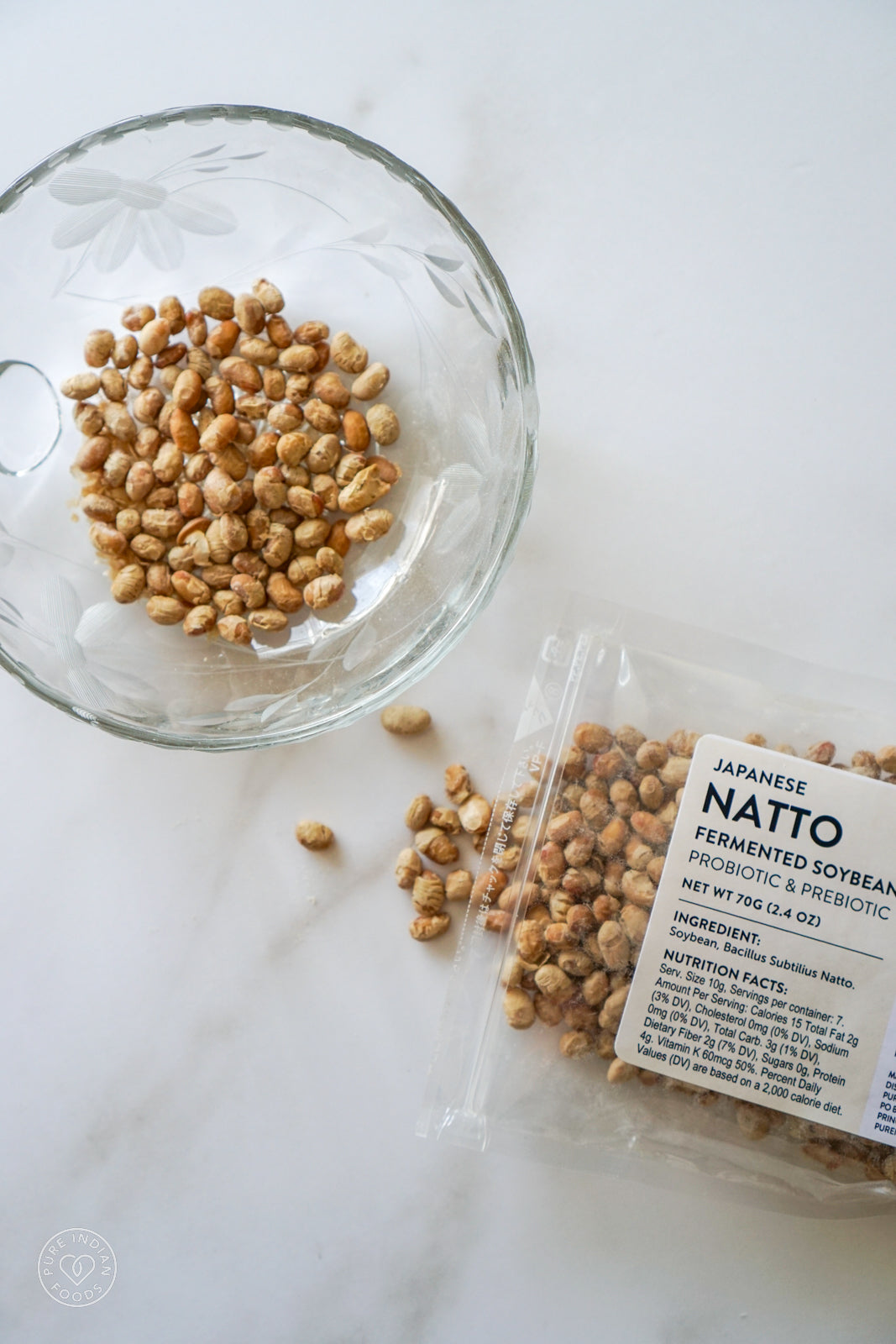 Natto, Freeze-Dried, Non-GMO - 70g (2.4 oz) – MotherBees Natto, Freeze-Dried, Non-GMO - 70g (2.4 oz) – MotherBees