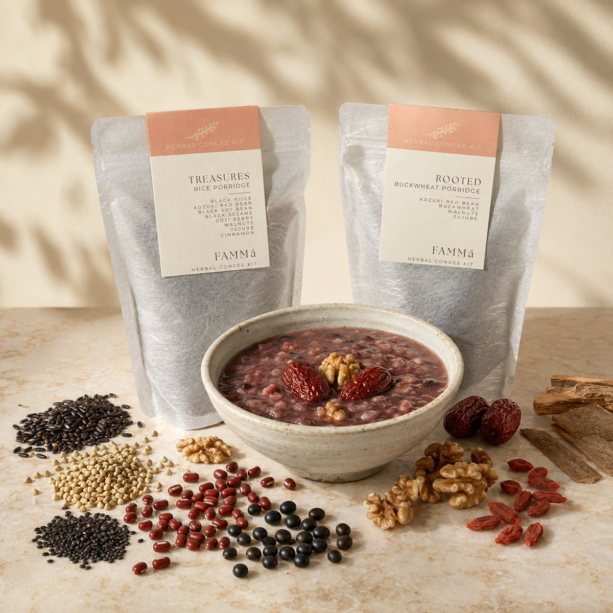 Herbal Congee (Rice Porridge) Kits