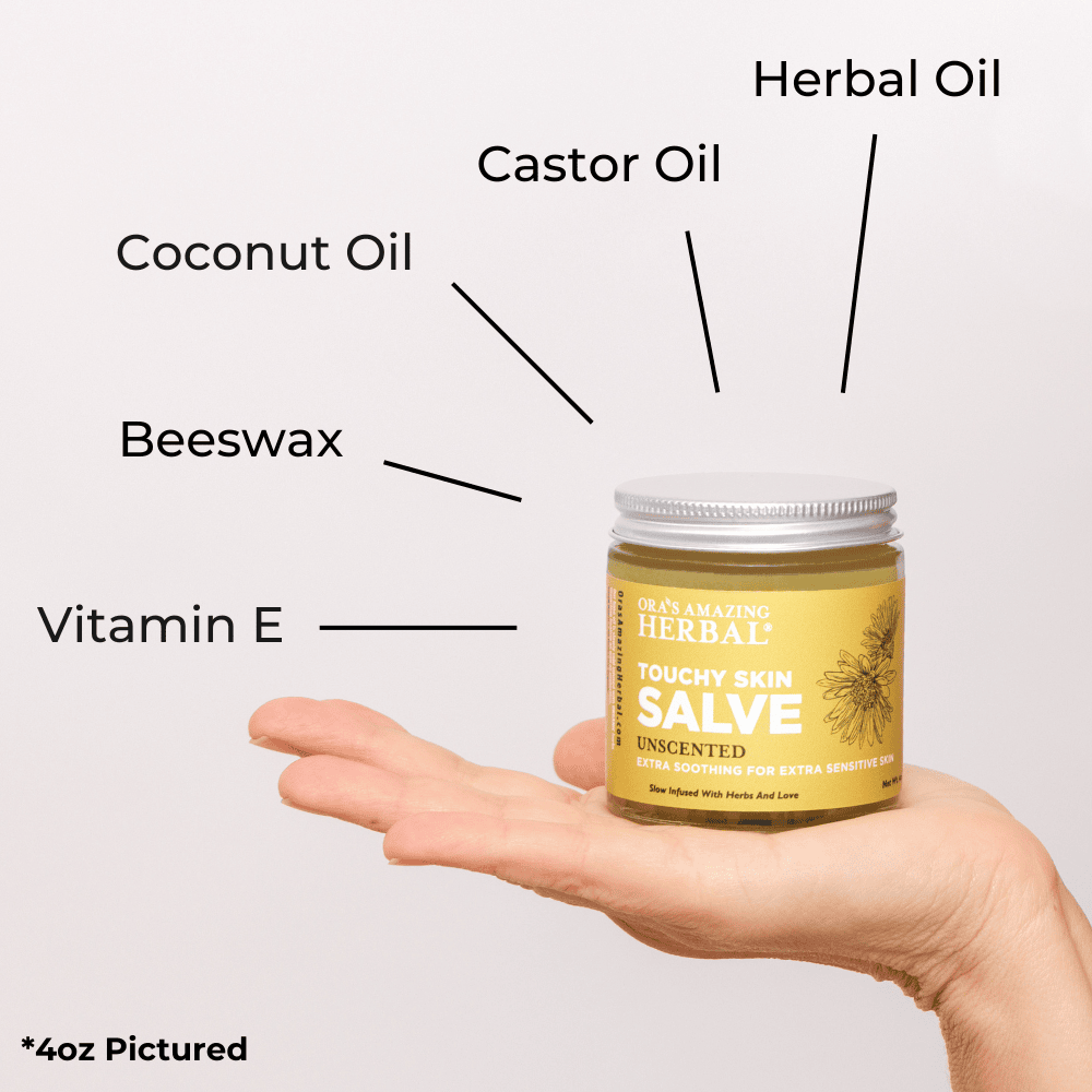 Touchy Skin Salve, Eczema Cream Ointment for Sensitive Skin