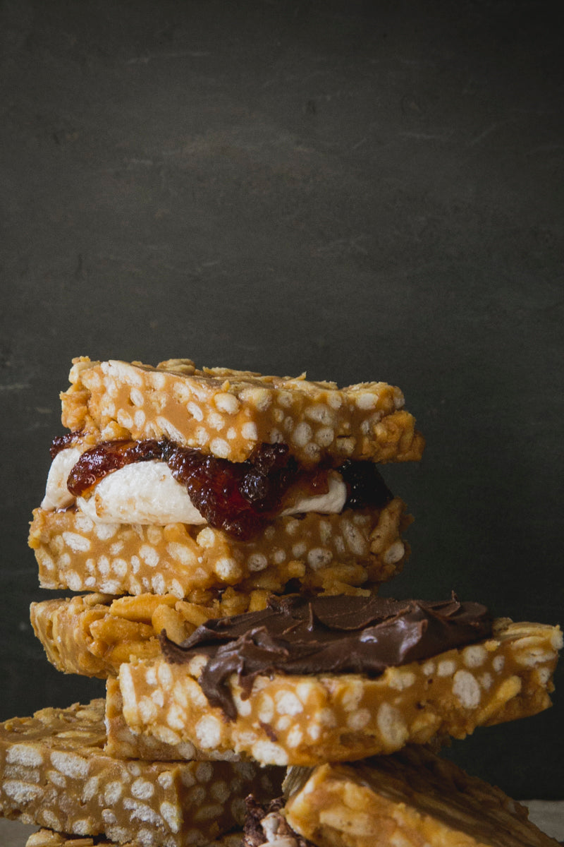 Peanut Butter and Honey Rice Crispy Treats