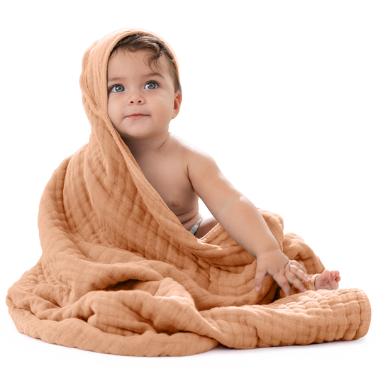 Baby Hooded Towels by Comfy Cubs - Caramel