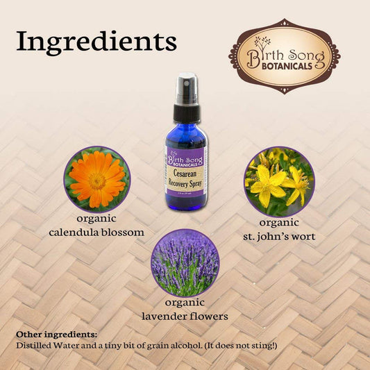 Herbal Cesarean Spray with Lavender
