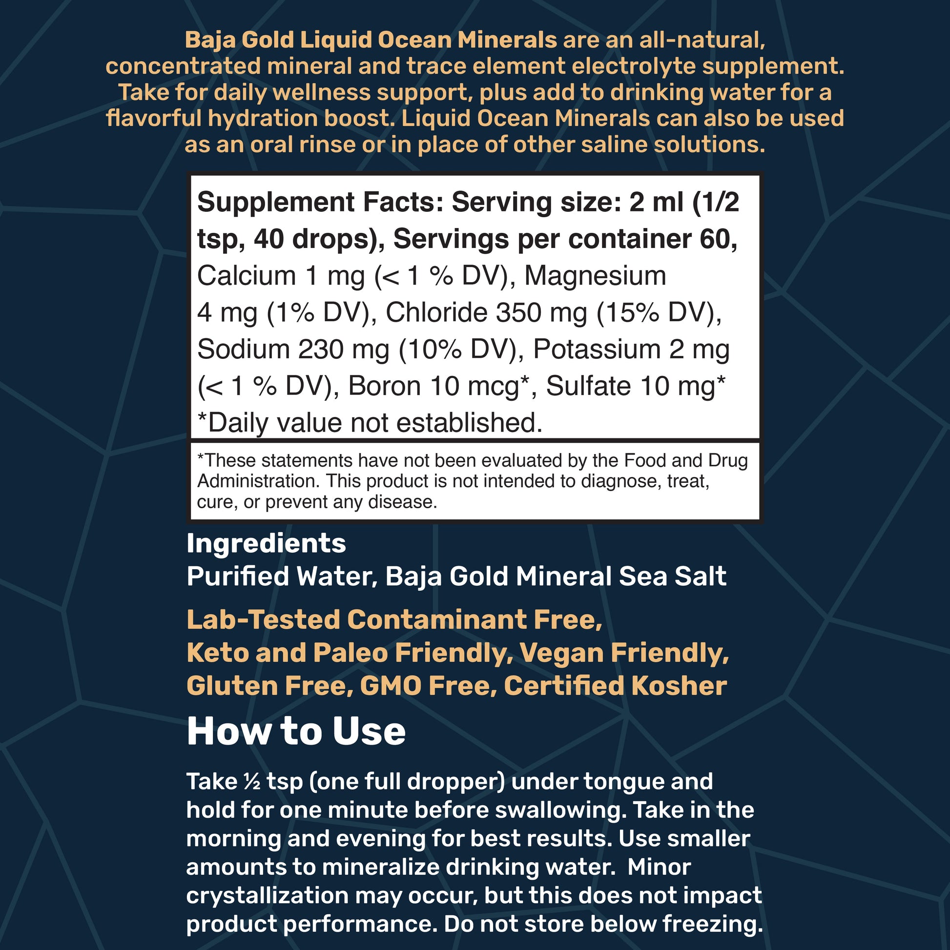 Baja Gold Liquid Ocean Minerals