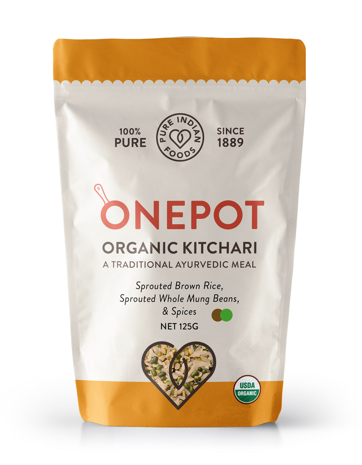 OnePot Kitchari Single Pack Ready-to-Cook Meals, Certified Organic