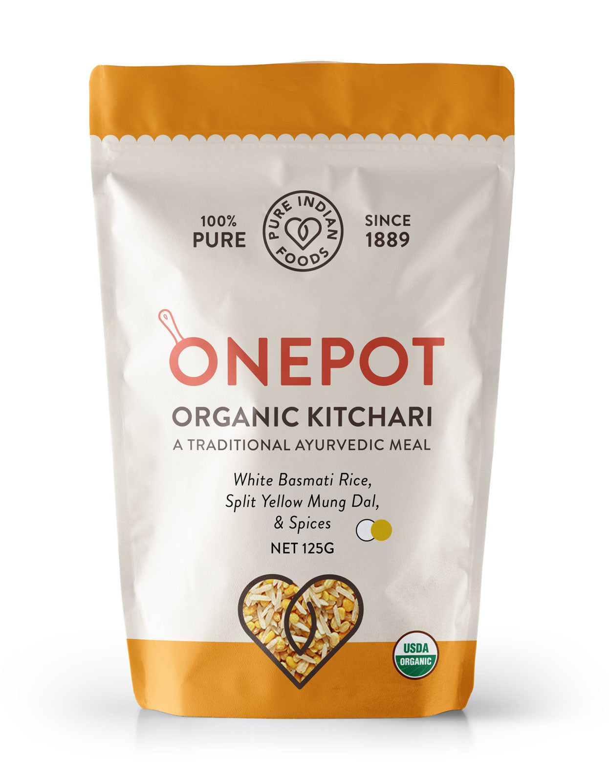 OnePot Kitchari Single Pack Ready-to-Cook Meals, Certified Organic