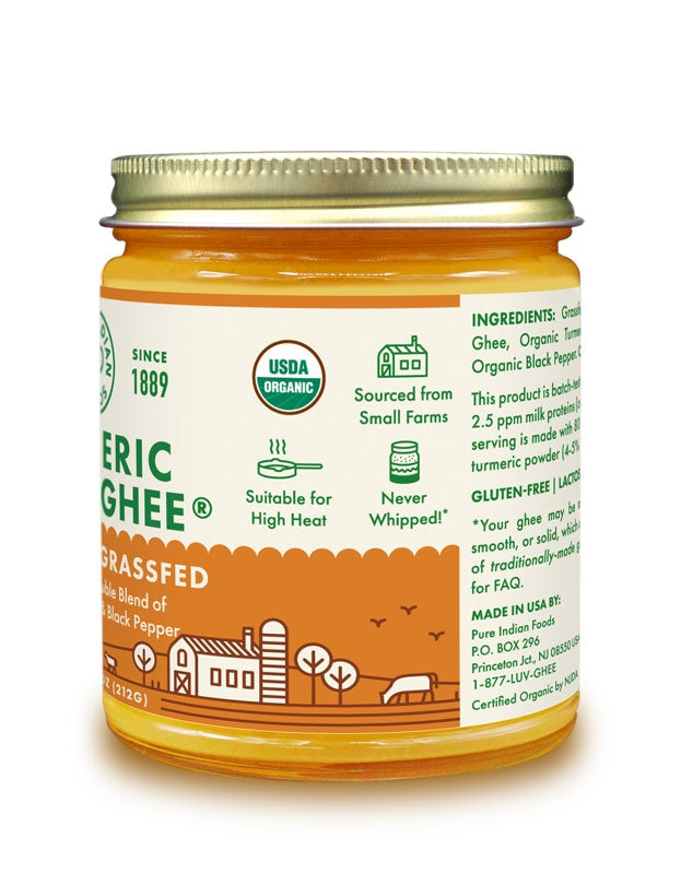 Turmeric Superghee™, Grassfed & Certified Organic - 7.5 oz