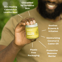 Touchy Skin Salve, Eczema Cream Ointment for Sensitive Skin